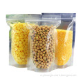 Good price aluminium or plastic material ziplock stand up food pouch clear